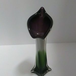 Cala Lily shape glass vase